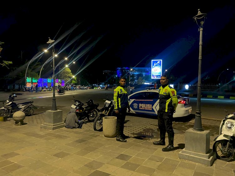 Blue Light Patrol Satlantas Polresta Kupang Kota: Utamakan Keselamatan Pengendara pada Malam Hari