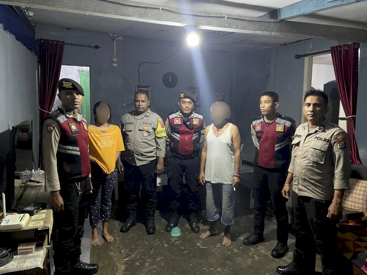 Terima Laporan Pengancaman Via 110, Piket Polresta ke TKP Damaikan Persoalan Rumah Tangga.