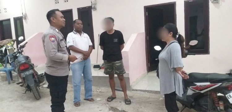 Konsumsi Miras dan Putar Musik Hingga Ganggu Warga Sekitar, Bhabinkamtibmas Liliba Datangi, Beri Peringatan Kepada Penghuni Kos.