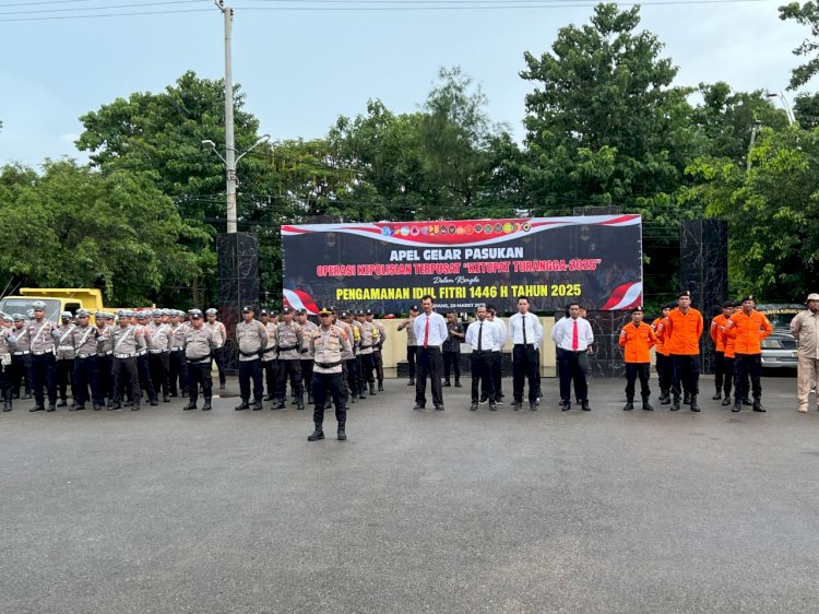 Kapolresta Kupang Kota Pimpin Apel Gelar Pasukan Operasi Ketupat 2025