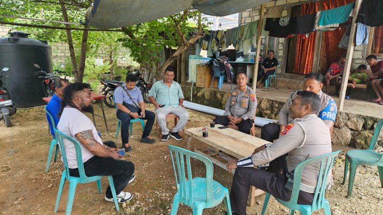 Kapolsek Kota Lama Gelar Silaturahmi Dengan Tokoh Pemuda di Lasiana