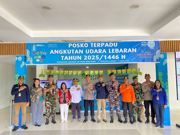 Kapolresta Kupang Kota Hadiri Apel Pembukaan Posko Terpadu Bandara El Tari