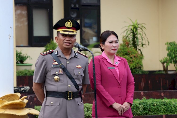 Dilantik Jadi Wakapolresta Kupang Kota, AKBP Agung Siap Menjalankan Perintah dan Minta Dukungan Seluruh Personel.