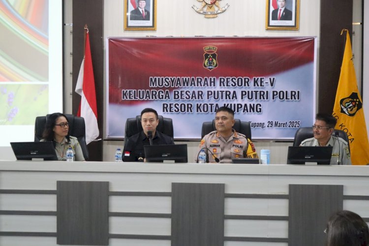 Kapolresta Kombes Aldinan Manurung Buka Musres KBPP Polri Resor Kota Kupang.