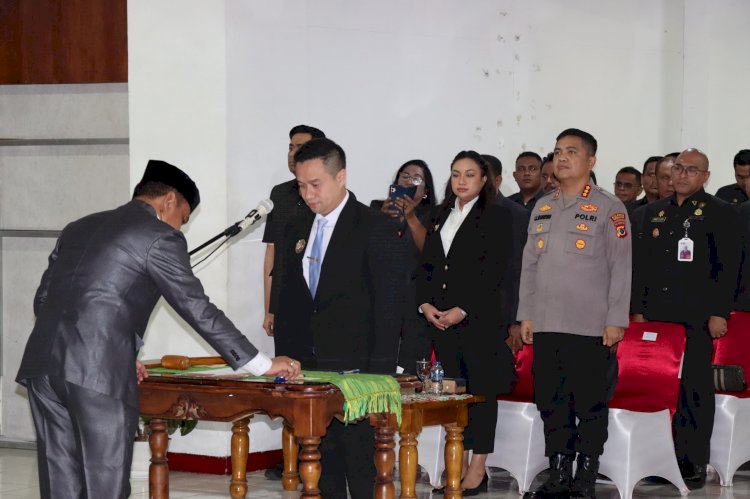 Kapolresta Kupang Kota Hadiri Pelantikan Penjabat Sekda Kota Kupang