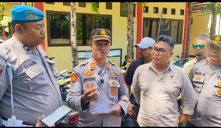 Kapolsek Kota Lama Rilis Barang Temuan dan Barang Bukti Sepeda Motor Hasil Sitaan