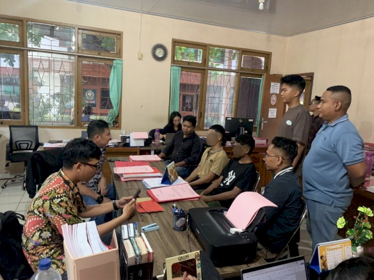Tersangka dan Barang Bukti 170 di Limpahkan ke Penuntut Umum oleh Penyidik Polresta Kupang Kota.
