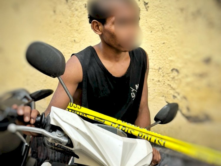 Satreskrim Polresta Kupang Kota Lidik Kasus Curanmor, Tersangka dan Barang Bukti Berhasil Diamankan.