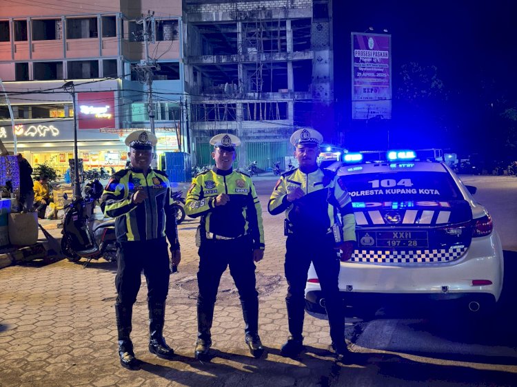 Patroli Samapta dan Satlantas Polresta, Cipta Keamanan yang Kondusif di Kota Kupang.