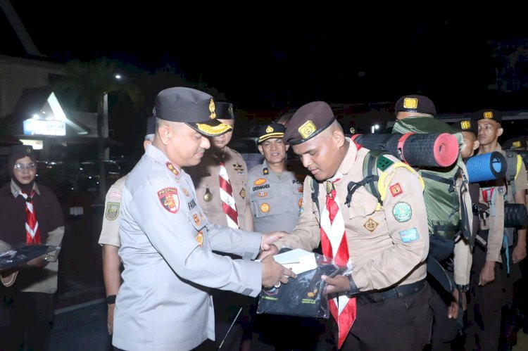 Sukseskan Upaya Menanggulangi Kebakaran, Kapolres Lepas Kontingen Ikuti Jambore Karhutla 2025 