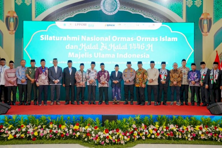 Kapolri Hadiri Silaturahmi Ormas-Halal Bihalal MUI, Komitmen Perkuat Ukhuwah Bangsa