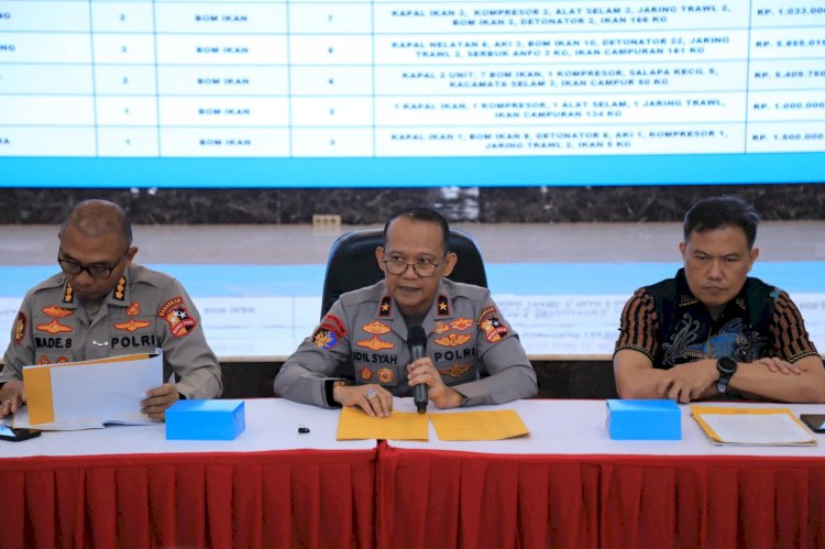 Korpolairud Baharkam Polri Ungkap 72 Kasus Destructive Fishing, Selamatkan Kerugian Negara Rp49 Miliar