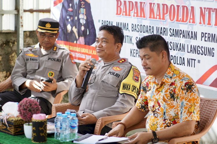 Wakapolresta Kupang Kota Dengar Curahan Hati Warga Maulafa