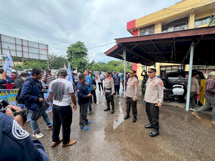 Polresta Kawal Ketat Peringatan May Day, Kota Kupang Kondusif.