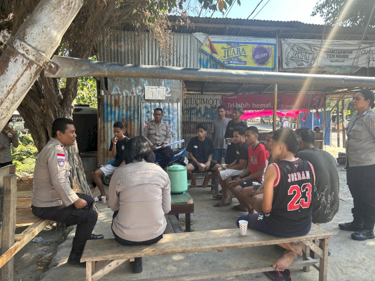 Sat Binmas Polresta Kupang Kota Gelar Dialog Kamtibmas Bersama Pemuda di Oesapa Selatan