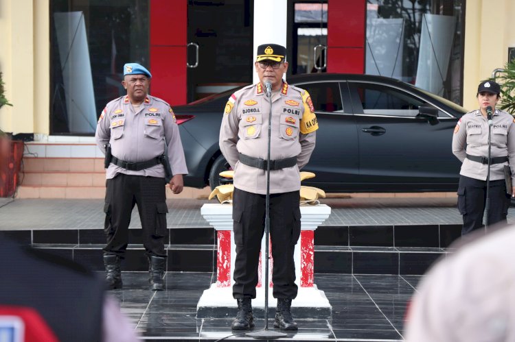 Kapolresta Kupang Kota Pimpin Apel Pagi, Tekankan Disiplin, Pelayanan Prima, dan Kewaspadaan di Tengah Masyarakat.