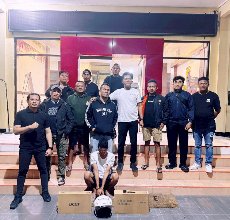 Curi Laptop di Kampus, Jatanras Polresta Kupang Kota Amankan Seorang Teknisi.