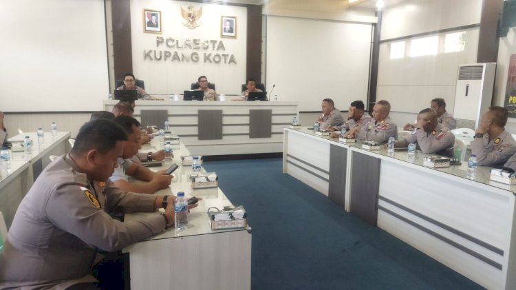 Wujudkan Gerakan NTT Lumbung Jagung Nasional 1.000 Hektare, Kapolresta Kupang Kota Kumpul PJU.