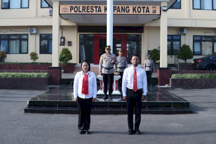 Pimpin Apel Senin Pagi, Kapolresta Ingatkan Anggota Pedomani Commander Wish Kapolda NTT.