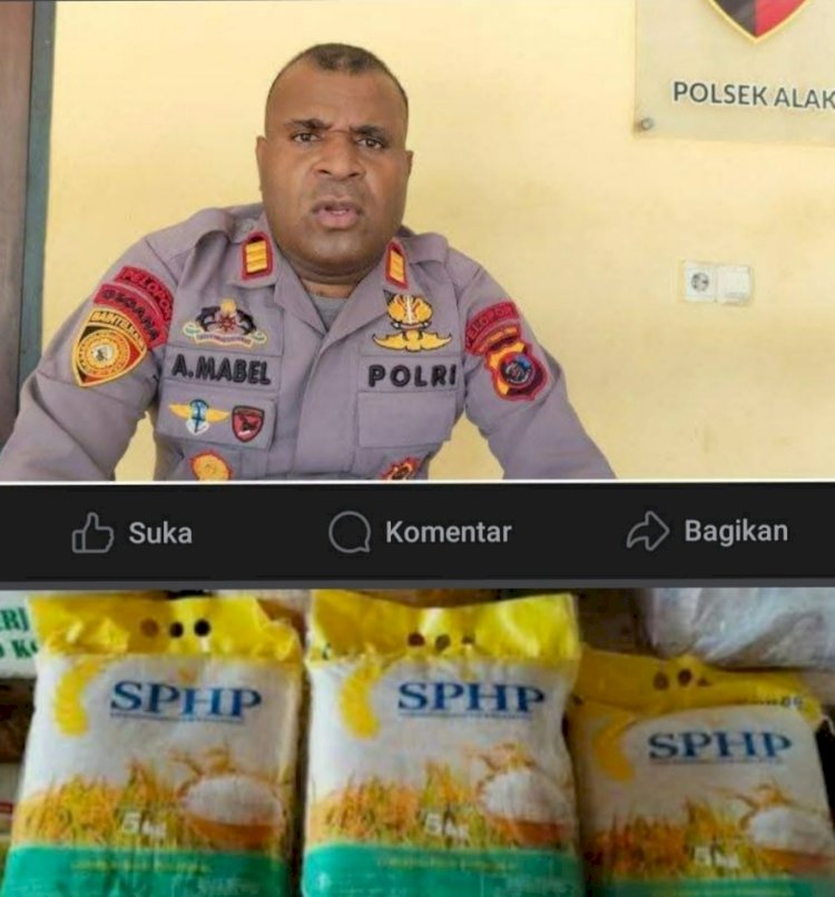 Viral di FB, Kapolsek Alak Jual Beras SPHP ke Paman Bugis, ini Tanggapan Kapolresta Kupang Kota.