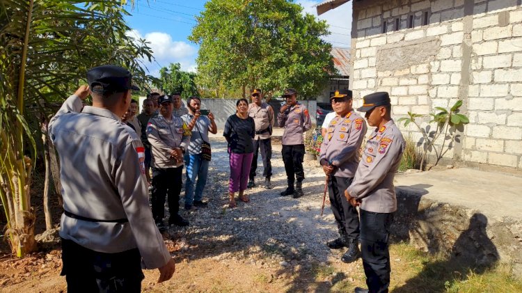 Kapolresta Kupang Kota Tinjau Lokasi Rencana Pembangunan Sumur Bor untuk Warga