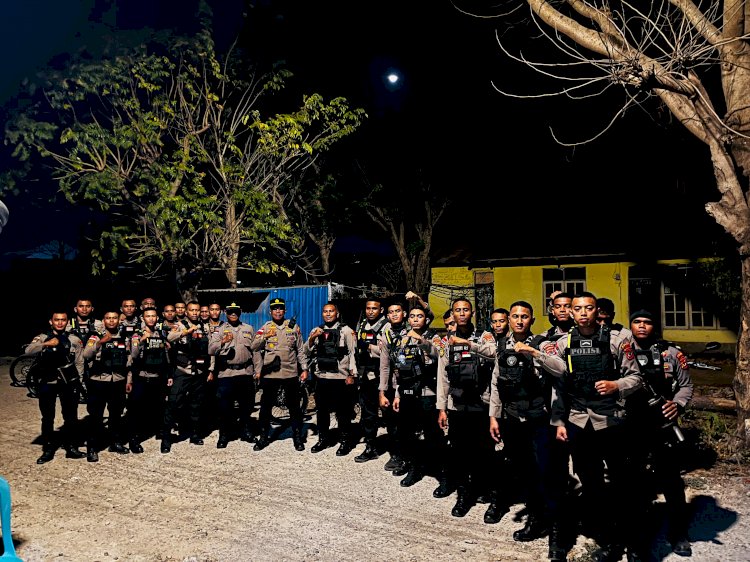 Polresta Kupang Kota Terus Lakukan Pengamanan dan Penggalangan di Lokasi Kejadian.