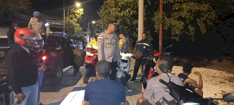 Jaga Kondusivitas di Malam Hari, Polsek Maulafa Gelar Patroli Cipta Kondisi di Sejumlah Titik Rawan.