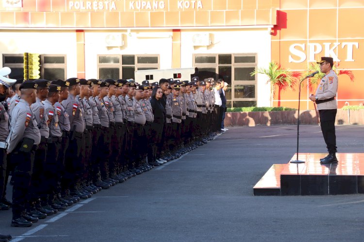 Polresta Kupang Kota Gelar Pengamanan  Tour De EnTeTe, Ratusan Personel Dikerahkan Amankan Rute.