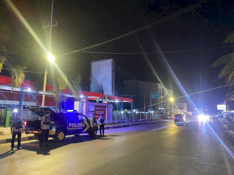 Samapta Polresta Kupang Kota Gelar Patroli Malam, Pastikan Situasi Tetap Kondusif.