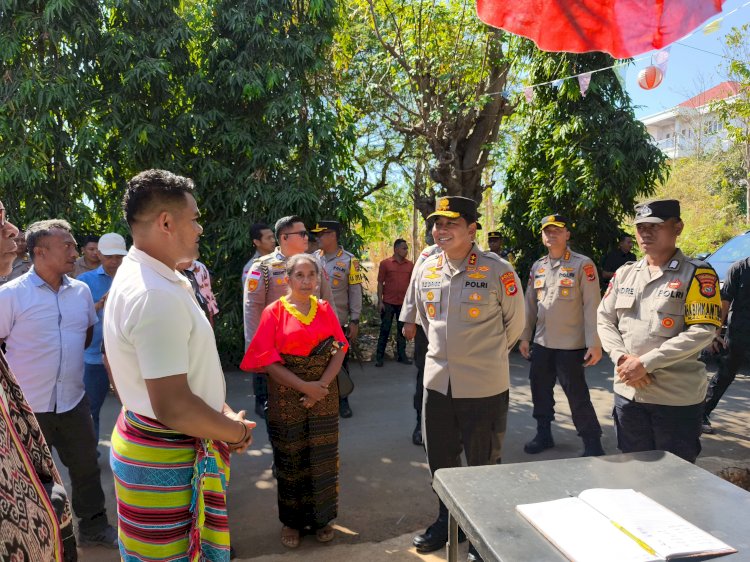 Kapolda NTT Apresiasi Keberadaan Pos Satkamling RT. 041 Liliba, Beri Dukungan Langsung.