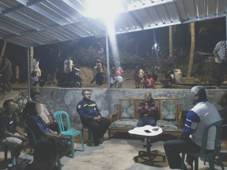 Bhabinkamtibmas Kelurahan Mantasi Fasilitasi Perdamaian Warga, Konflik Berakhir Damai.
