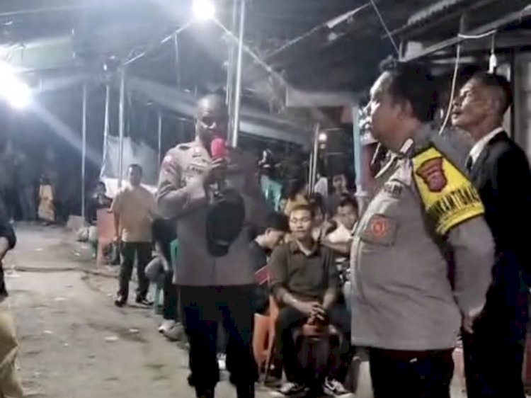 Kapolsek Alak Pimpin Patroli Malam, Imbau Warga Hindari Miras dan Pesta Hingga Larut Malam.