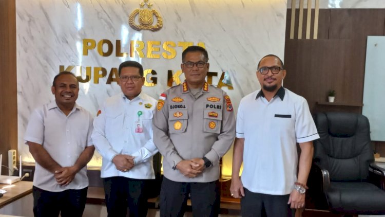 Penuh Kehangatan, Kapolresta Terima Panitia Sidang Istimewa GMIT 2025.