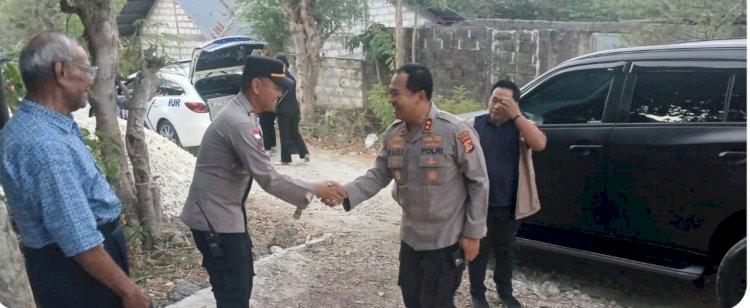Kapolsek Maulafa Sambut Kunjungan Kapolda NTT dan Ibu Asuh Polwan di Rumah Polwan yang Sakit di Bello