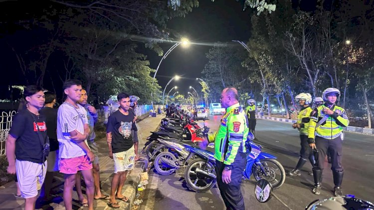 Buat Bising dan Mengganggu Lalu Lintas, 17 Sepeda Motor Dikandangkan.