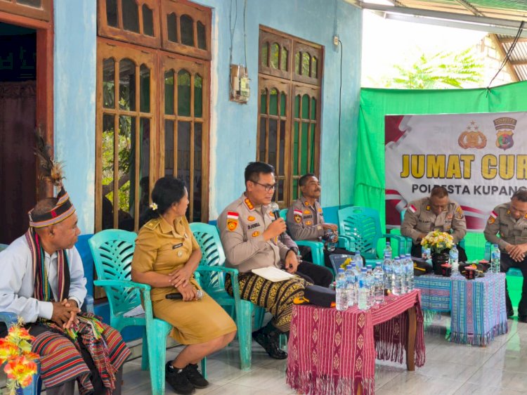 Dialog Terbuka dengan Masyarakat, Kapolresta Kupang Kota Dengar Curahan Hati Warga Fatufeto.