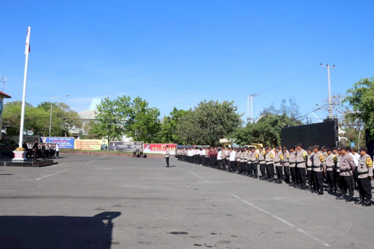 Apel Pagi Polresta Kupang Kota, Kabag SDM Ajak Personel Perkuat Sinergi dan Disiplin.