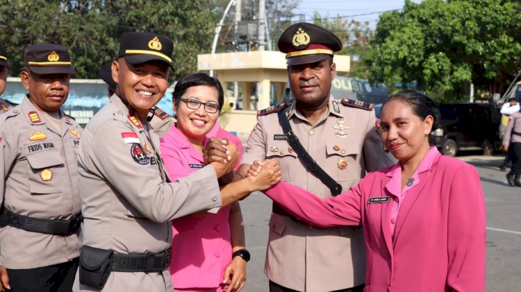 Kapolresta Kupang Kota Pimpin Upacara Sertijab Kasat Samapta dan Kapolsek Alak