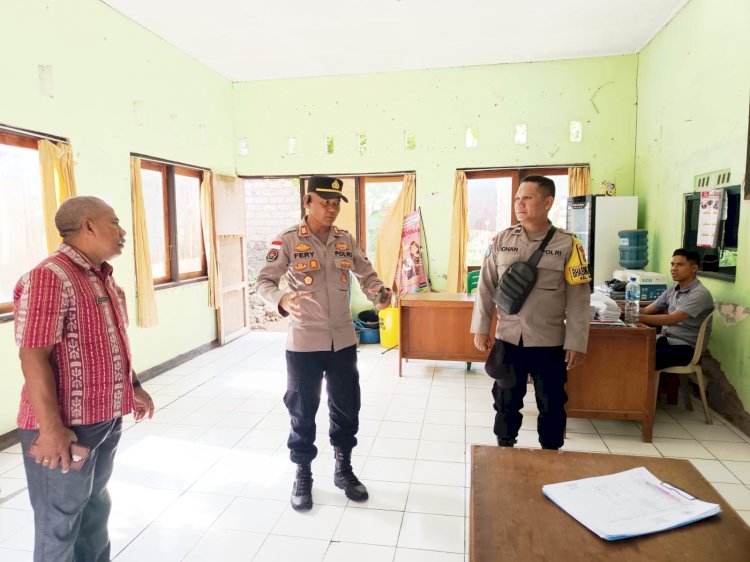 Kapolsek Maulafa Temui Lurah dan Camat Maulafa Koordinasi Jelang Pelaksanaan Jumat Curhat Polresta Kupang Kota