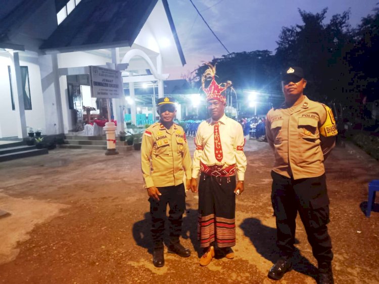 Kanit Binmas Polsek Maulafa IPDA Yunus Labba Hadiri Pentahbisan Gedung Gereja Ebenhaezer Iungboken Kolhua