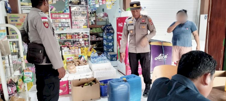 Polsek Alak Gencarkan Razia Miras, Amankan 90 Liter Moke dan Sopi.