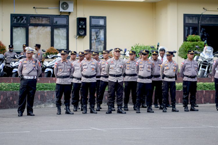 Kapolresta Kupang Kota Pimpin Apel Kesiapan Tanggap Darurat Bencana Hidrometeorologi