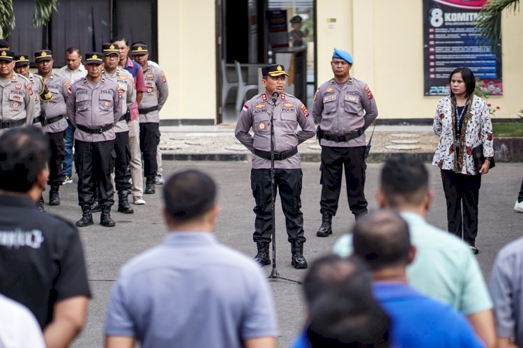 Wakapolresta Kupang Kota Ajak Personel Tingkatkan Disiplin, Kinerja dan Semangat Kebersamaan.