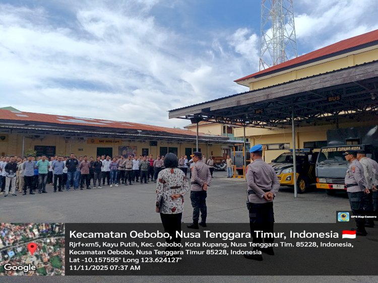 Wakapolresta Kupang Kota Ingatkan Anggota untuk Hindari Gaya Hidup Mewah dan Sikap Hedonisme