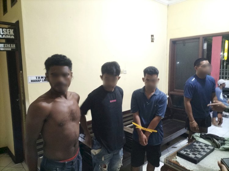 Mabuk Miras dan Nyaris Tebas Tukang Ojek, Polisi Amankan Pelaku Yang Bonyok Dihajar Massa.