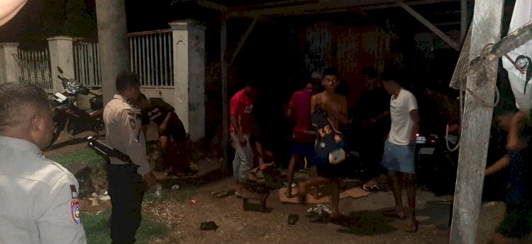 Patroli Cipta Kondisi di Dini Hari, Piket Polsek Maulafa Bubarkan Kelompok Pemuda Konsumsi Miras di Maulafa
