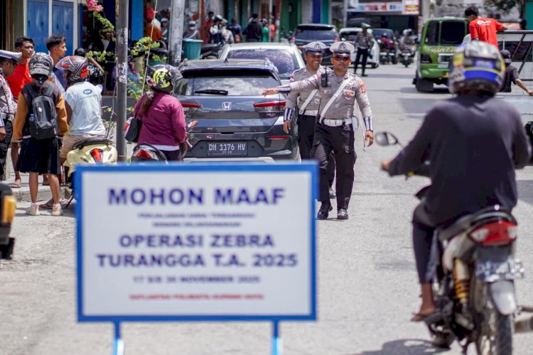 Hari ke-9 Operasi Zebra Turangga: Satlantas Polresta Kupang Kota Tindak 45 Pelanggar di Jalan.