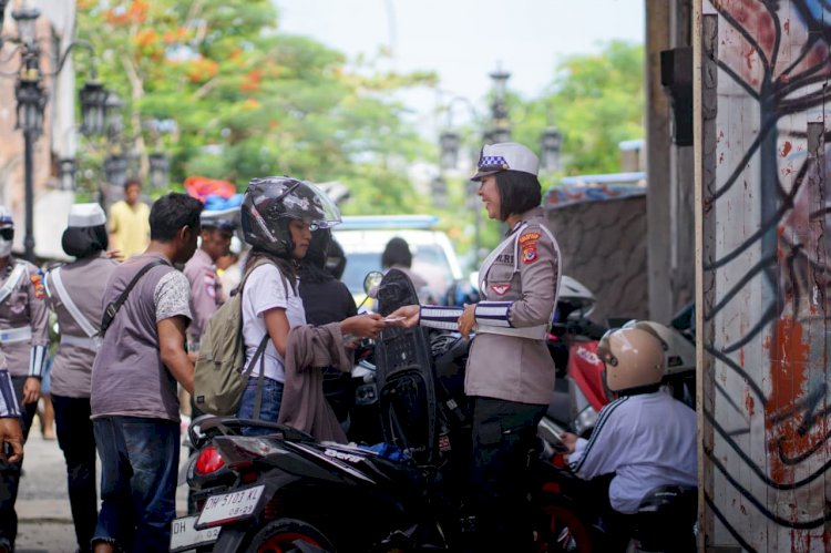Hari ke-9 Operasi Zebra Turangga: Satlantas Polresta Kupang Kota Tindak 45 Pelanggar di Jalan.