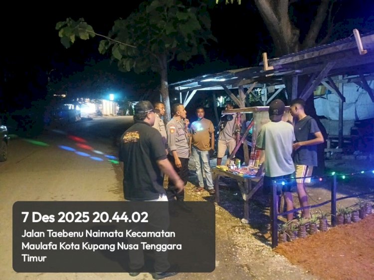 Respon Cepat Piket Polsek Maulafa Tertibkan Penjual Petasan yang Putar Musik Keras di Naimata