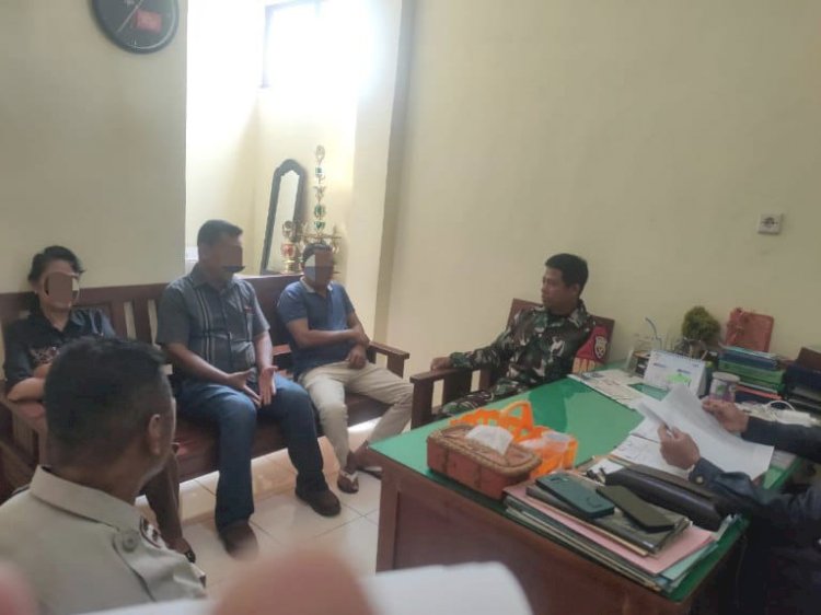 Bhabinkamtibmas Jadi Penghubung, Gelar Mediasi Batas Tanah di Oebufu.